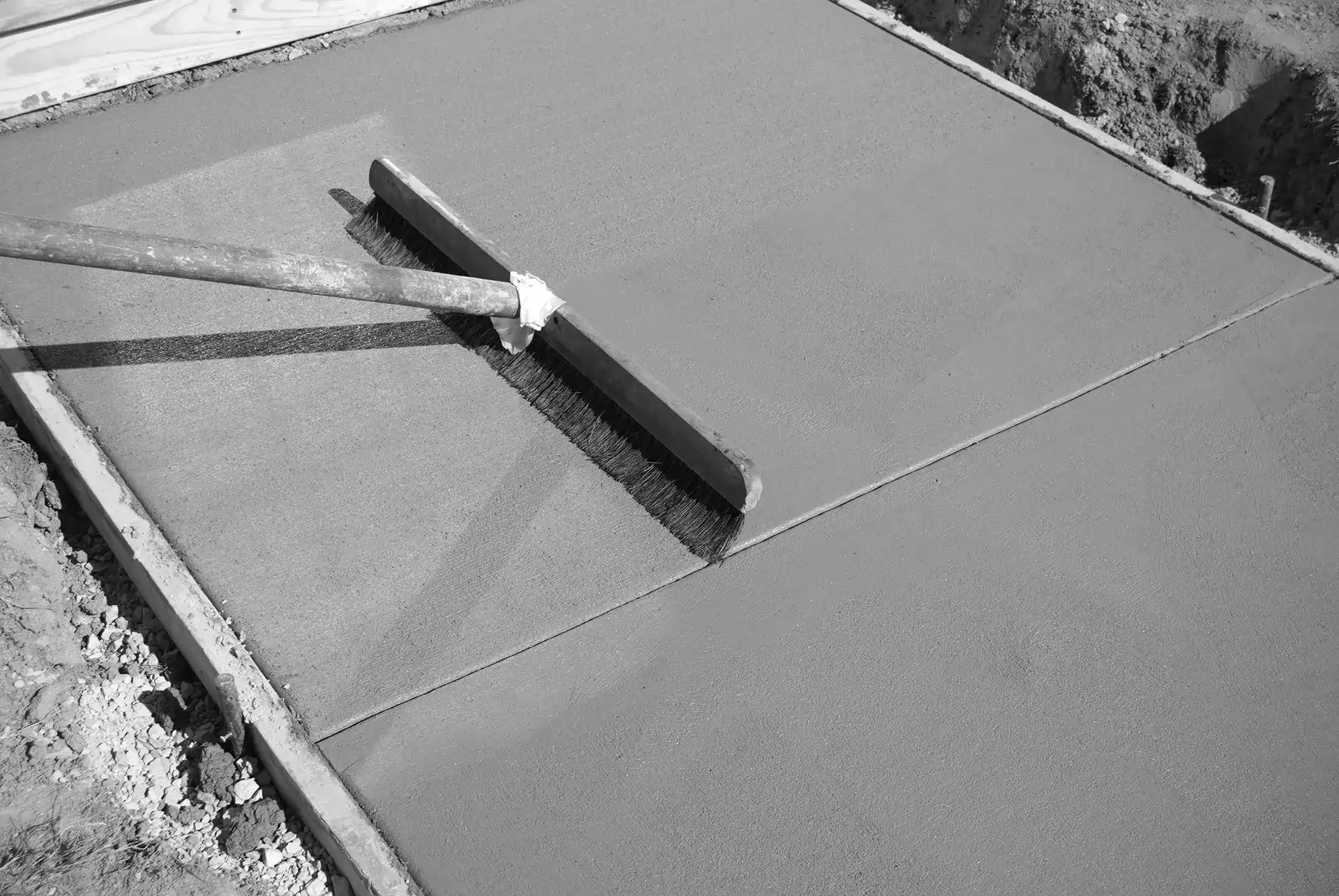broom finished concrete